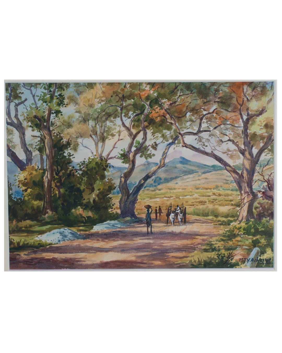 Village Road with Bullock Cart